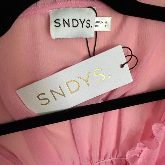 SNDYS x REVOLVE BALI Top in Baby Pink Size 2 NWT - Picture 7 of 9